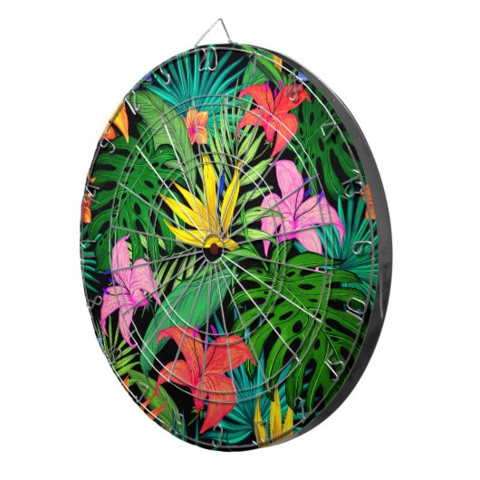 Hawaiian Print Dartbord (Voorkant Rechts)