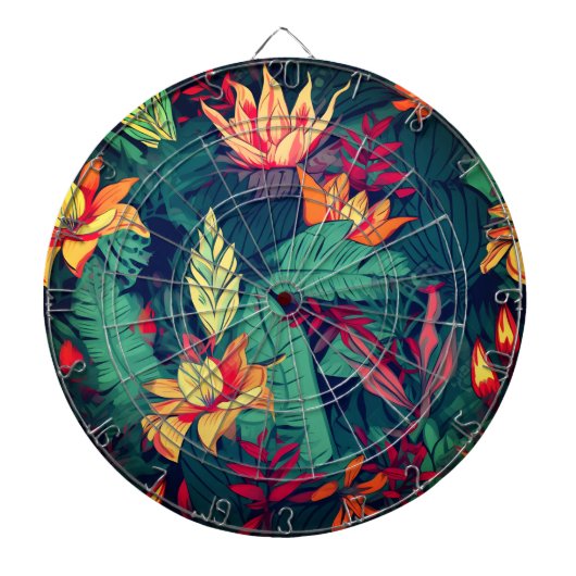 Hawaiian Print Dartbord (Voorkant)