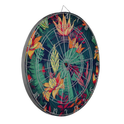 Hawaiian Print Dartbord (Voorkant Links)