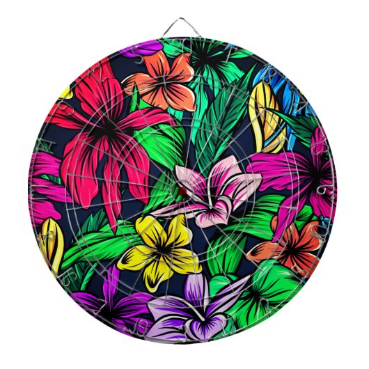Hawaiian Print Dartbord (Voorkant)