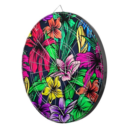 Hawaiian Print Dartbord (Voorkant Rechts)