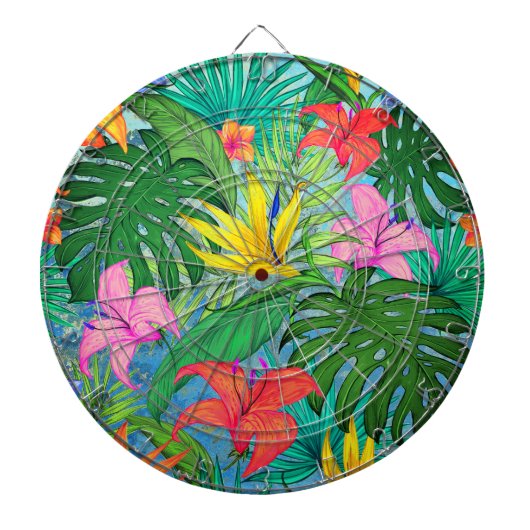 Hawaiian Print Dartbord (Voorkant)