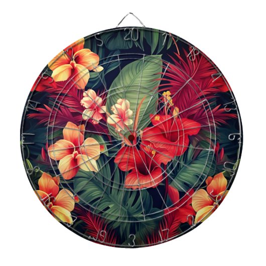 Hawaiian Print Dartbord (Voorkant)