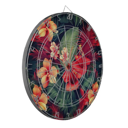Hawaiian Print Dartbord (Voorkant Links)