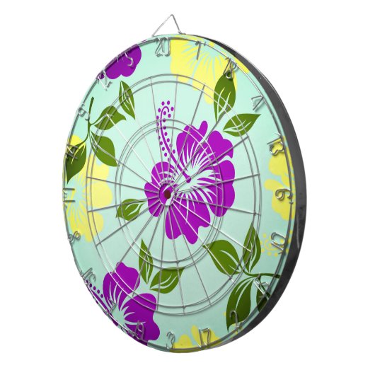 Hawaiian Print Dartbord (Voorkant Rechts)
