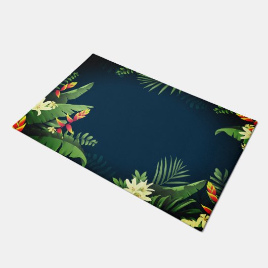 Hawaiian Print Deurmat (Schuin)