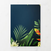 Hawaiian Print Drieluik Uitnodiging (Cover)
