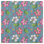 Hawaiian Print Fabric Stof (Swatch)
