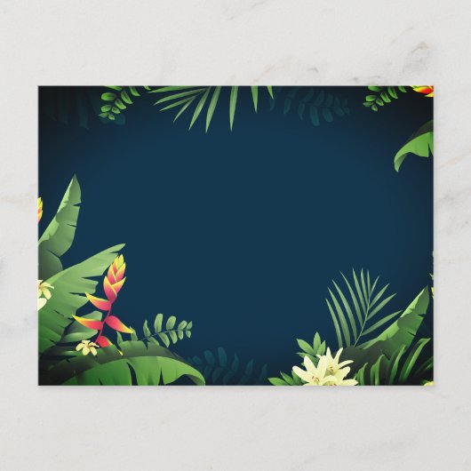 Hawaiian Print Feestdagenkaart (Voorkant)