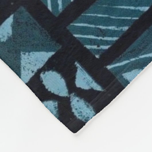 Hawaiian Print Fleece Deken (Hoek)