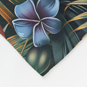 Hawaiian Print Fleece Deken (Hoek)