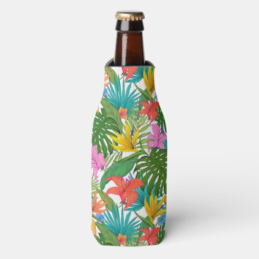 Hawaiian Print Flesjeskoeler (Fles Voorkant)