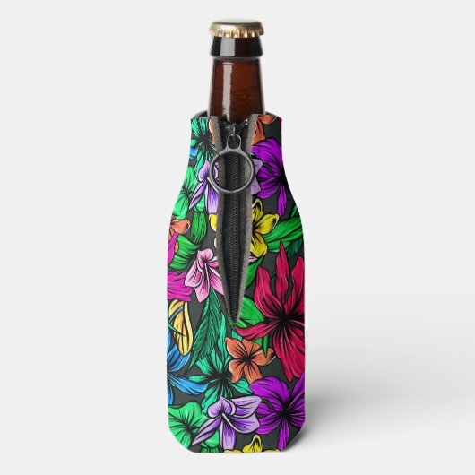 Hawaiian Print Flesjeskoeler (Fles Achterkant)