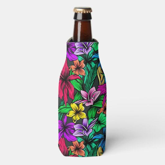 Hawaiian Print Flesjeskoeler (Fles Voorkant)
