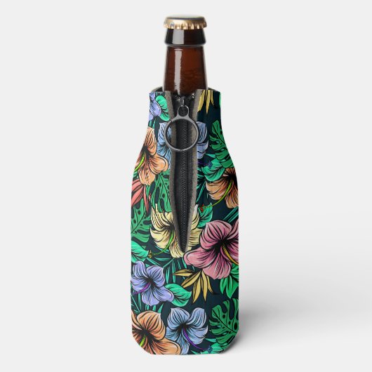 Hawaiian Print Flesjeskoeler (Fles Achterkant)