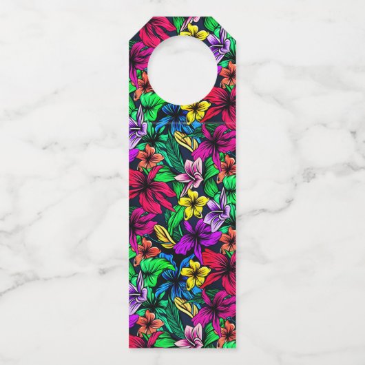 Hawaiian Print Flessenhanger (Voorkant)