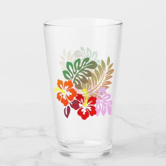 Hawaiian Print Glas (Achterkant)