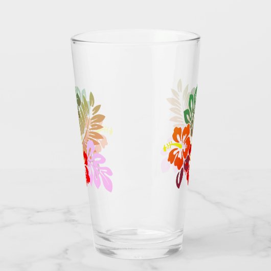Hawaiian Print Glas (Links)