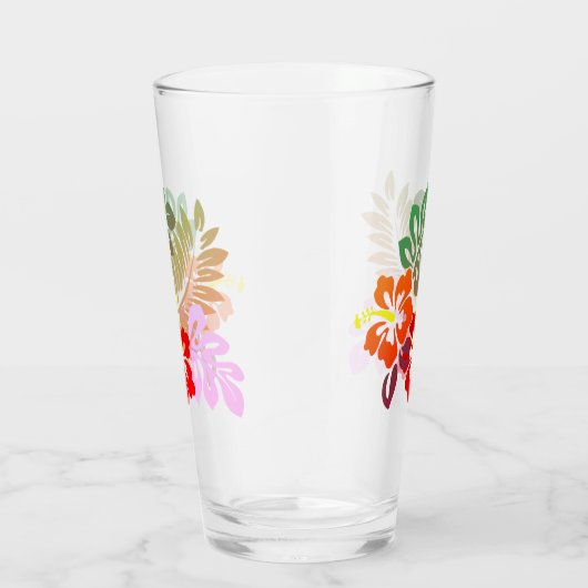Hawaiian Print Glas (Rechts)