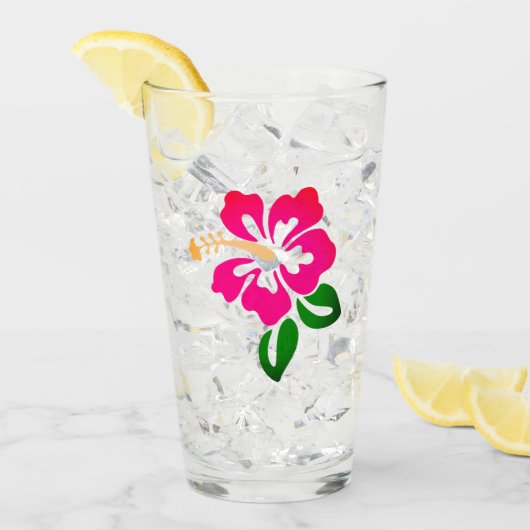 Hawaiian Print Glas (Voorkant ijs)