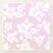 Hawaiian Print Glazen Onderzetter (Achterkant)