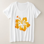 Hawaiian Print Grote Maat T-shirt (Design voorkant)