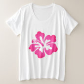 Hawaiian Print Grote Maat T-shirt (Design voorkant)