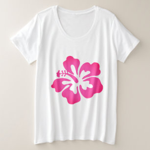 Hawaiian Print Grote Maat T-shirt