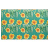 Hawaiian Print Ilima bloem stof (Fat Quarter)
