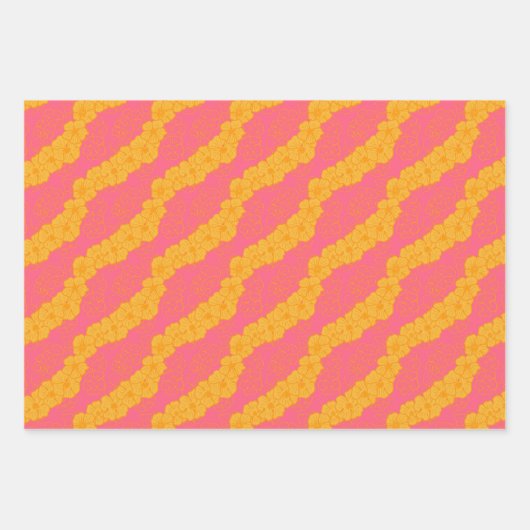 Hawaiian Print ilima lei Inpakpapier Vel (Voorkant 3)