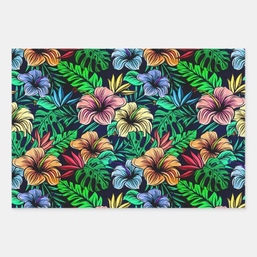 Hawaiian Print Inpakpapier Vel (Voorkant 2)