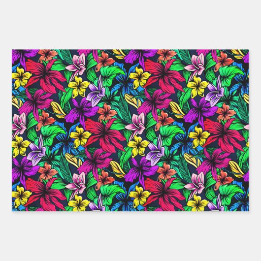 Hawaiian Print Inpakpapier Vel (Voorkant)