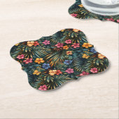 Hawaiian Print Kartonnen Onderzetters (Gekanteld)