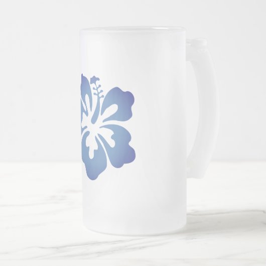 Hawaiian Print Matglas Bierpul (Voorkant rechts)