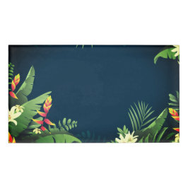 Hawaiian Print Naambadge