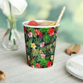 Hawaiian Print Papieren Bekers