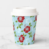 Hawaiian Print Papieren Bekers (Achterkant)