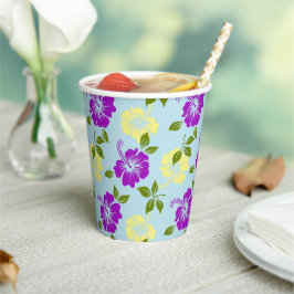 Hawaiian Print Papieren Bekers
