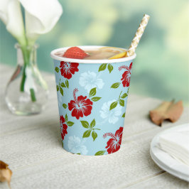 Hawaiian Print Papieren Bekers