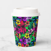 Hawaiian Print Papieren Bekers (Achterkant)