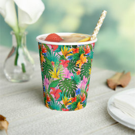 Hawaiian Print Papieren Bekers