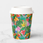 Hawaiian Print Papieren Bekers (Achterkant)