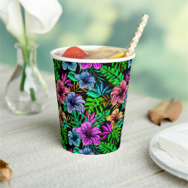 Hawaiian Print Papieren Bekers