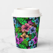 Hawaiian Print Papieren Bekers (Achterkant)
