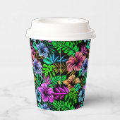 Hawaiian Print Papieren Bekers (Rechts)