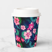 Hawaiian Print Papieren Bekers (Achterkant)