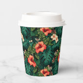 Hawaiian Print Papieren Bekers (Achterkant)