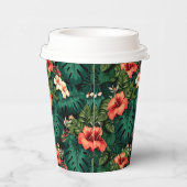 Hawaiian Print Papieren Bekers (Rechts)