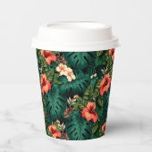 Hawaiian Print Papieren Bekers (Voorkant)