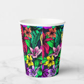 Hawaiian Print Papieren Bekers (Rechts)